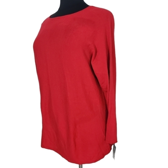 INC Women's Plus Size Long-Sleeve High-Low Sweater - Picture 2 of 8